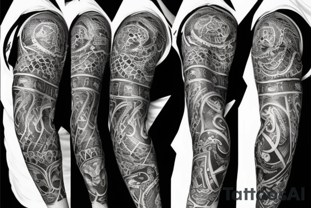 sleeve tattoo lion tattoo idea