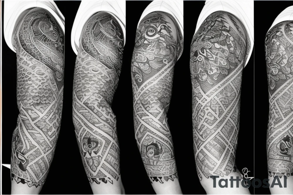 sleeve tattoo lion tattoo idea