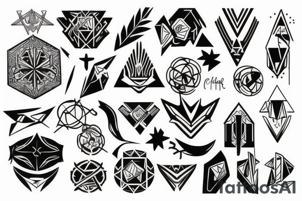 christian stensil tattoo idea