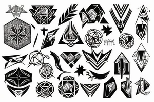 christian stensil tattoo idea