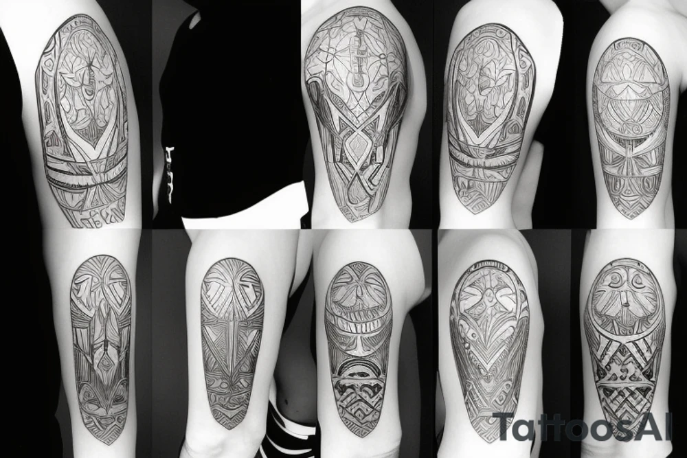 christian stensil tattoo idea