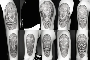 christian stensil tattoo idea