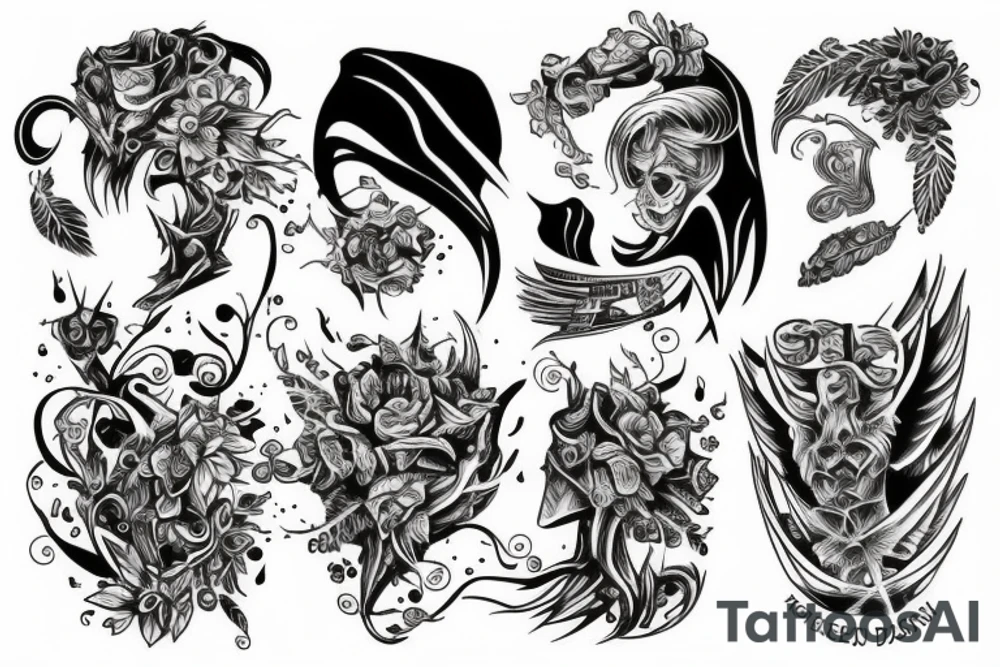 christian stensil tattoo idea