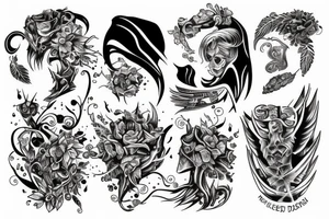 christian stensil tattoo idea