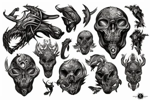 christian stensil tattoo idea