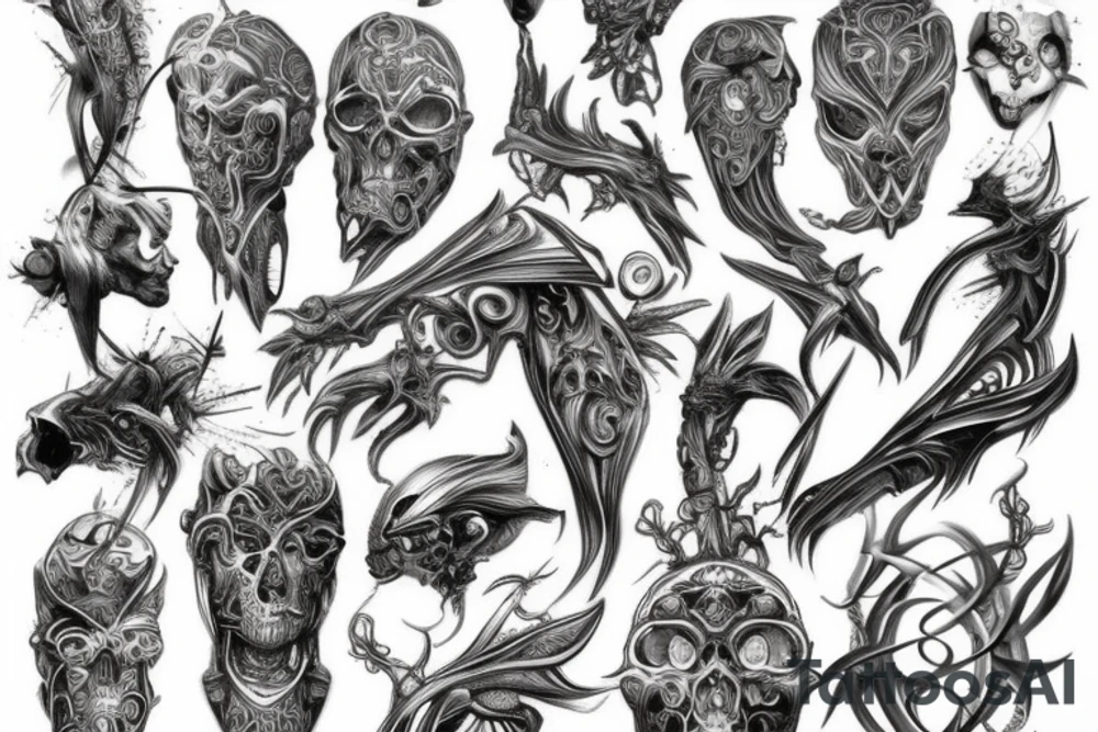 christian stensil tattoo idea