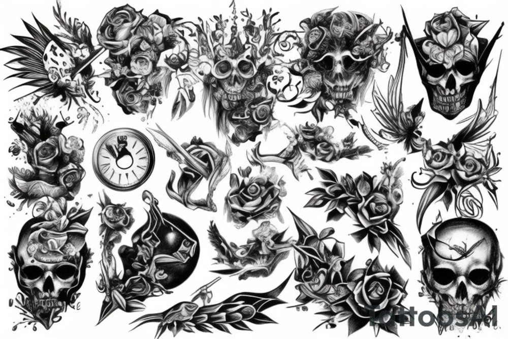 christian stensil tattoo idea