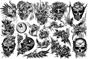 christian stensil tattoo idea