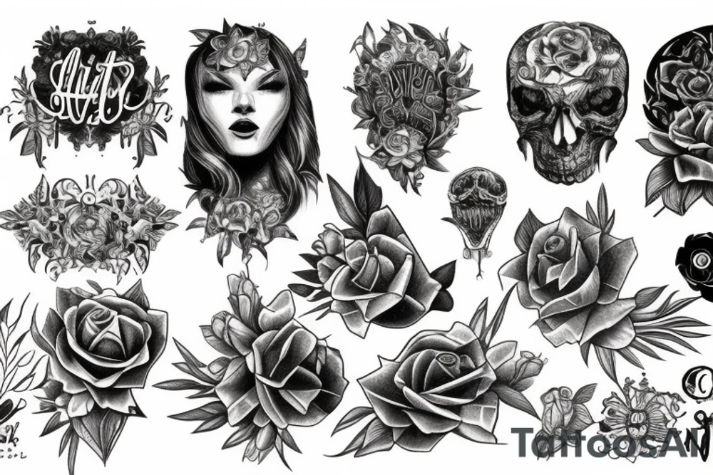 christian stensil tattoo idea