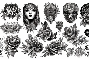 christian stensil tattoo idea