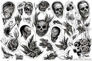 christian stensil tattoo idea