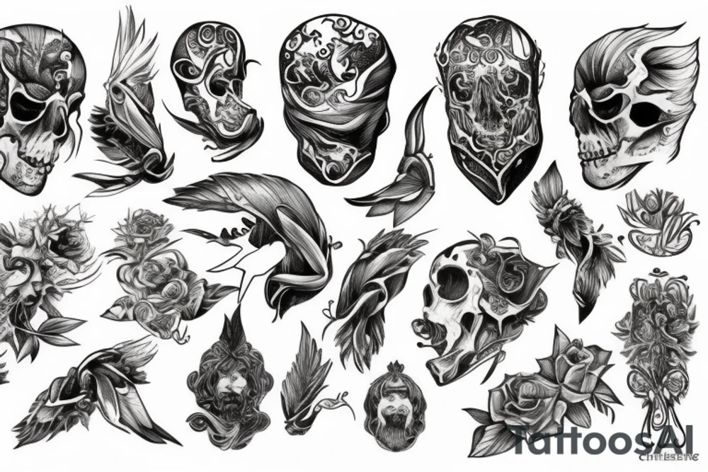 christian stensil tattoo idea