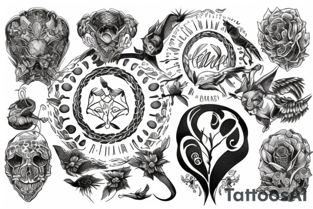 christian stensil tattoo idea