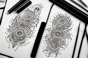 christian stensil tattoo idea