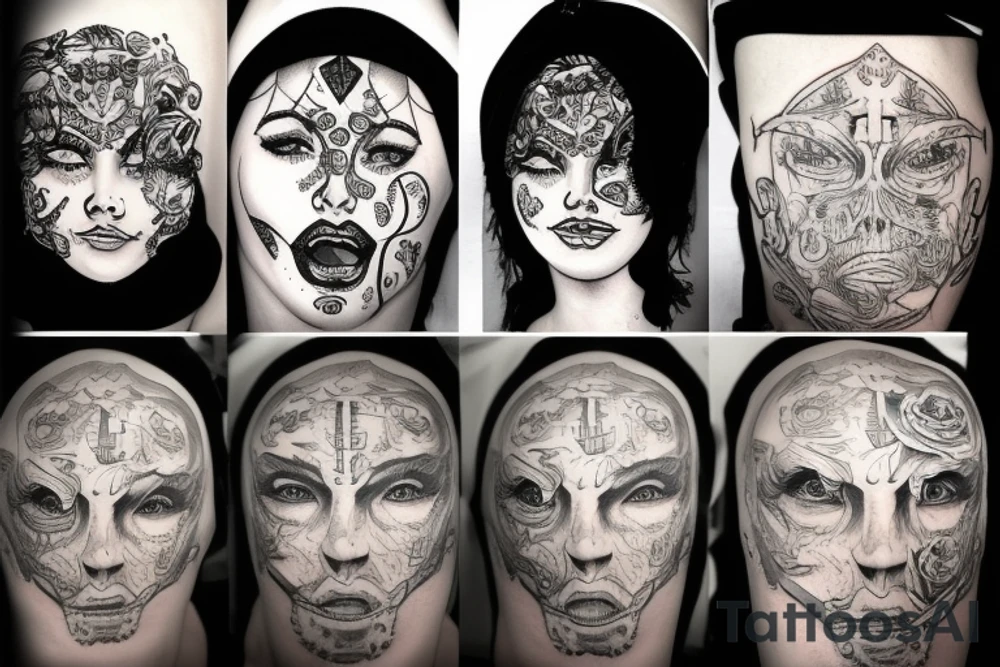 christian stensil tattoo idea