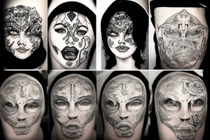 christian stensil tattoo idea