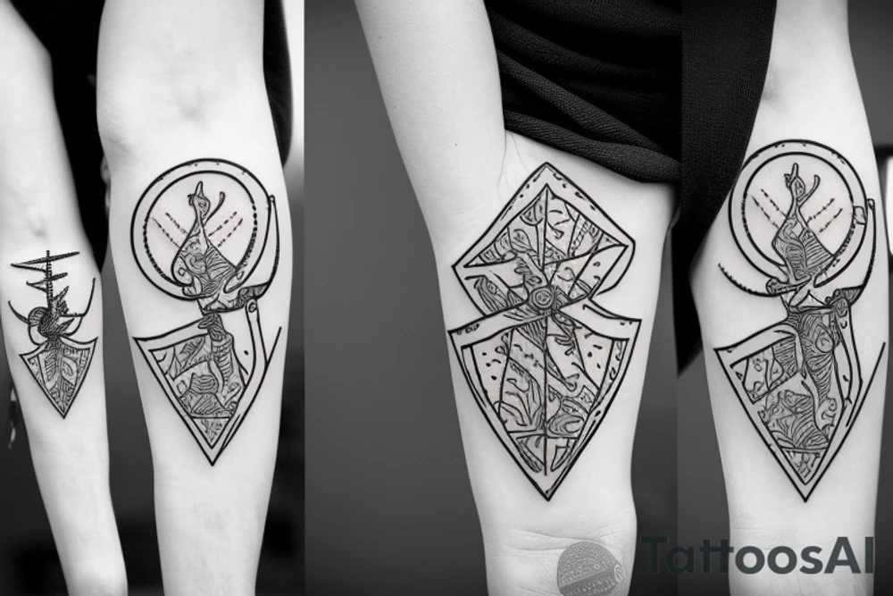 White water kayak tattoo idea