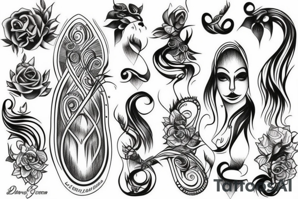 Waterfall tattoo idea
