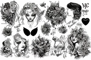 Virgo L M tattoo idea