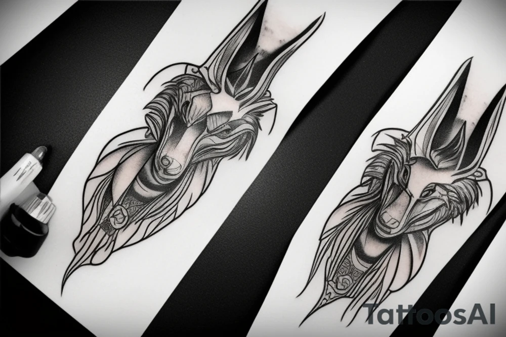 Anubis tattoo idea