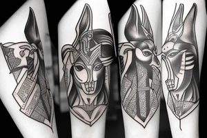 Anubis forearm tattoo idea