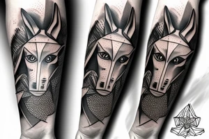 Anubis forearm tattoo idea