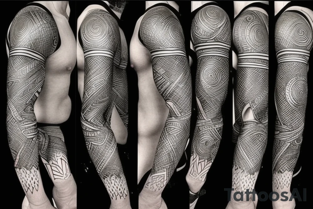 African warrior tattoo idea