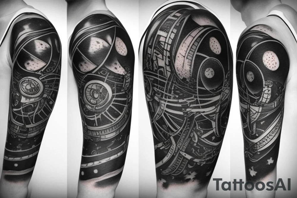 solar system tattoo idea