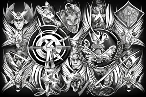 Warrior crusader tattoo idea