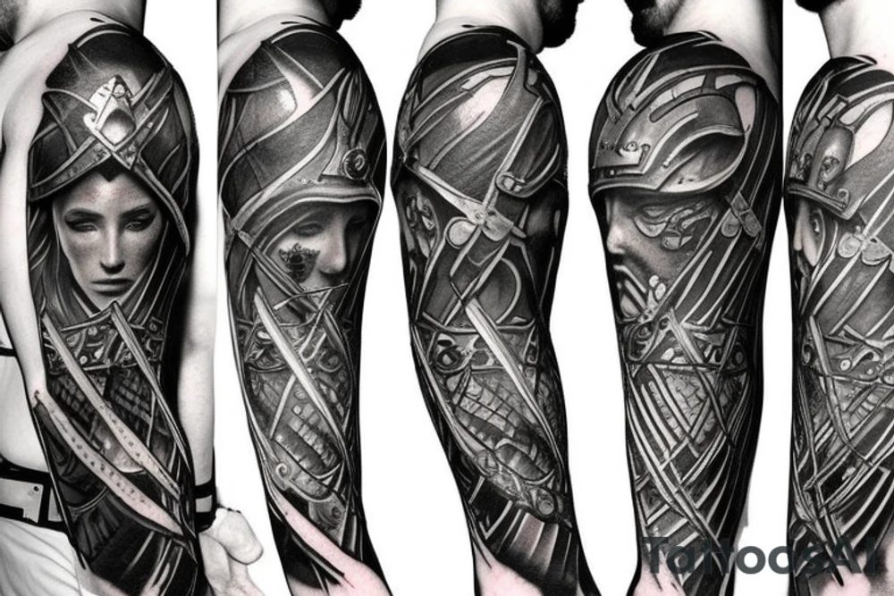 Warrior crusader tattoo idea