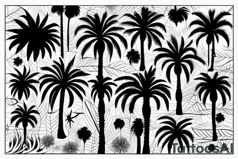 Mallorca vacation

Palm tree with 7 leaves 

39° 34' 0.12 N 2° 38' 58.92 E

Party tattoo idea
