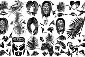 Palm mallorca party Mai 2023 tattoo idea