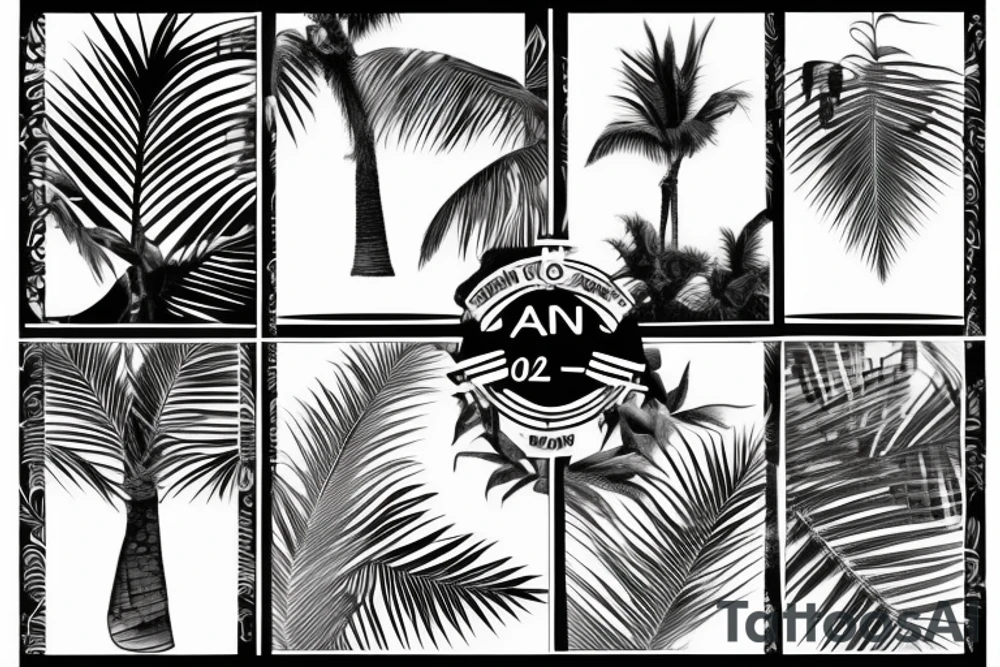 Palm party Mai 2023 tattoo idea