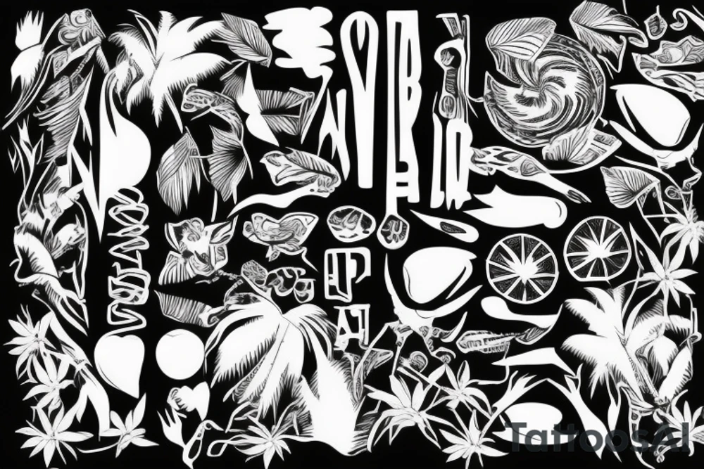 Palm party Mai 2023 tattoo idea