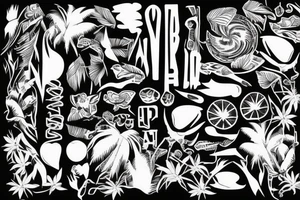 Palm party Mai 2023 tattoo idea