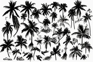 Palm party May 2023 tattoo idea