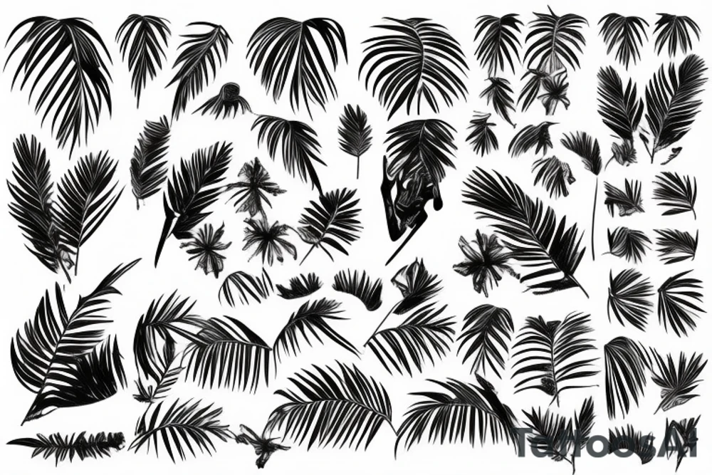 Palm party May 2023 tattoo idea