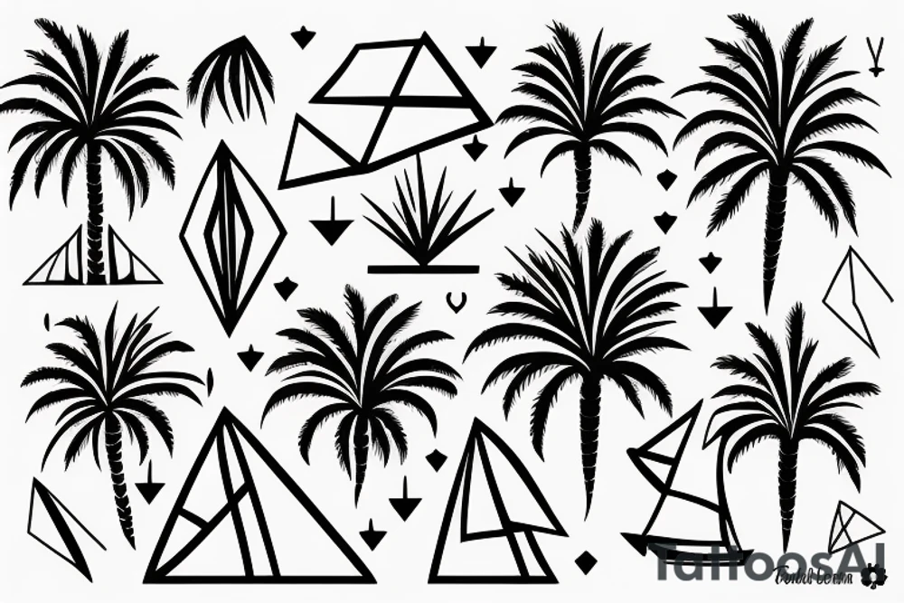 Mallorca island Palm fun tattoo idea