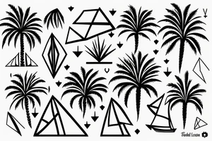 Mallorca island Palm fun tattoo idea