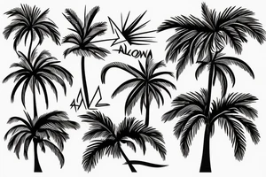 Mallorca island Palm fun tattoo idea