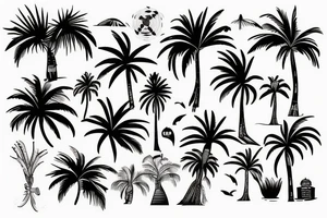 Mallorca island Palm fun tattoo idea