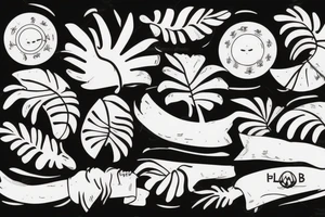 Mallorca island, Palm tattoo idea