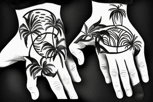 Mallorca island, Palm tattoo idea
