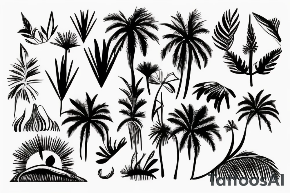 Mallorca Palm tattoo idea