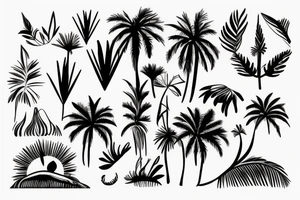 Mallorca Palm tattoo idea