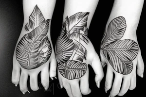 Palm Party Vacation tattoo idea