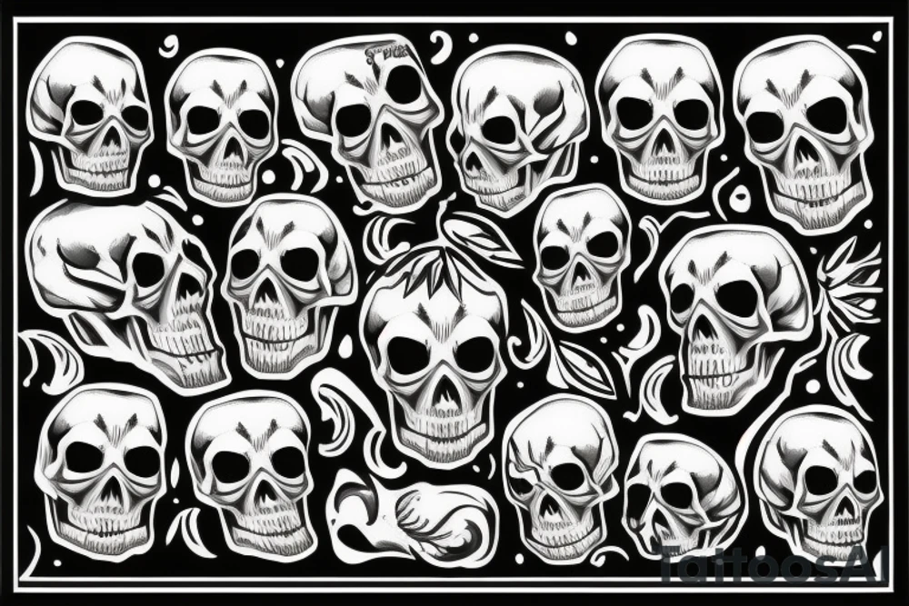 Skull tattoo idea