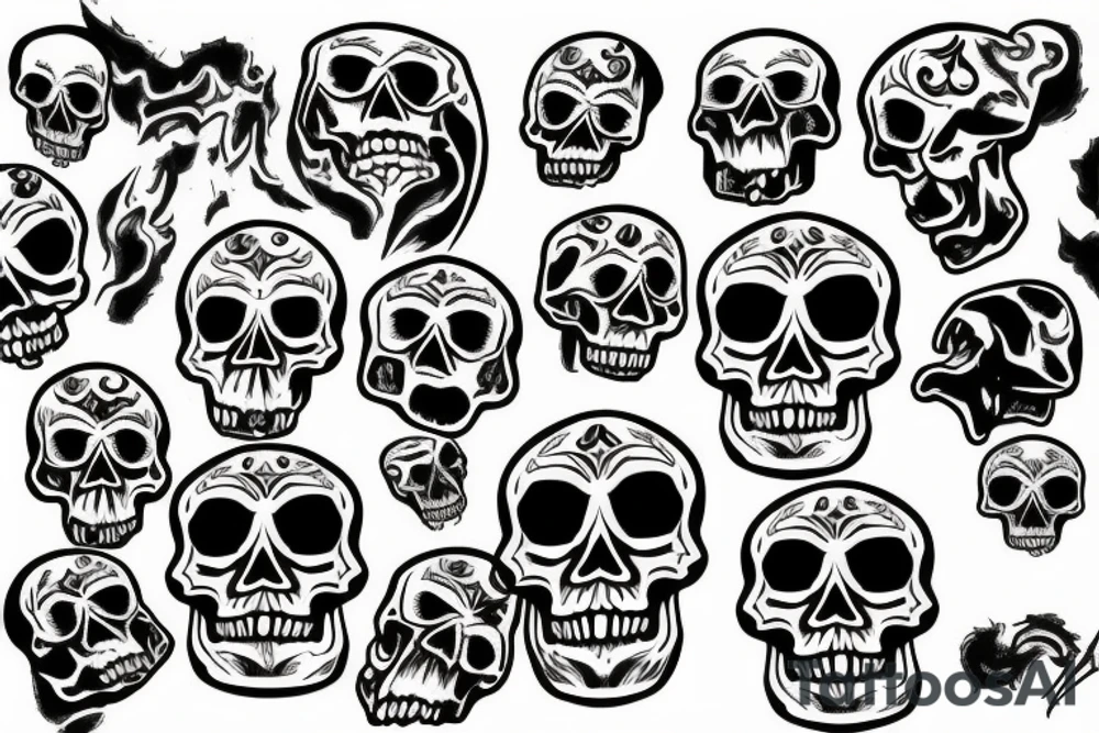 Skull tattoo idea