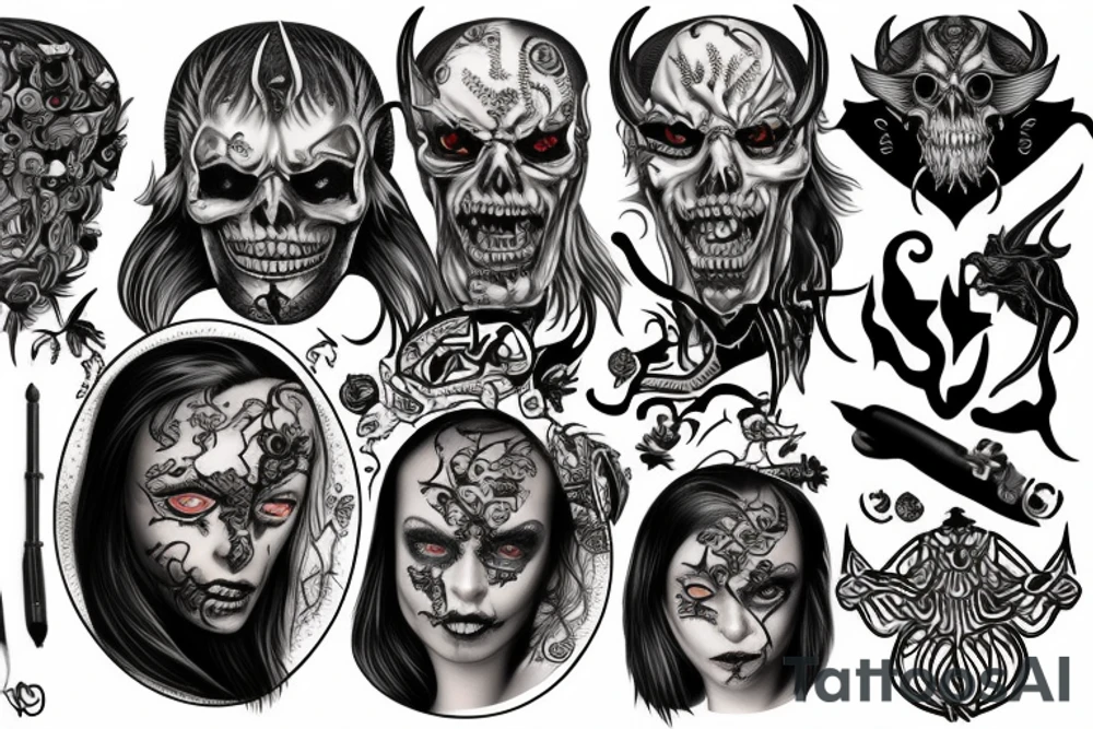 Satan Ukraine tattoo idea