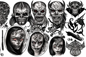 Satan Ukraine tattoo idea